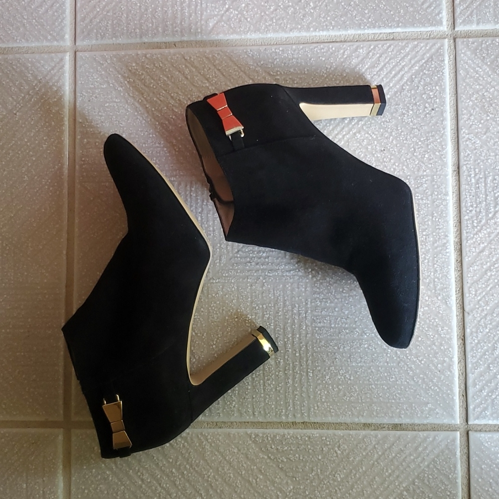 Kate Spade Black Booties Size 7.5